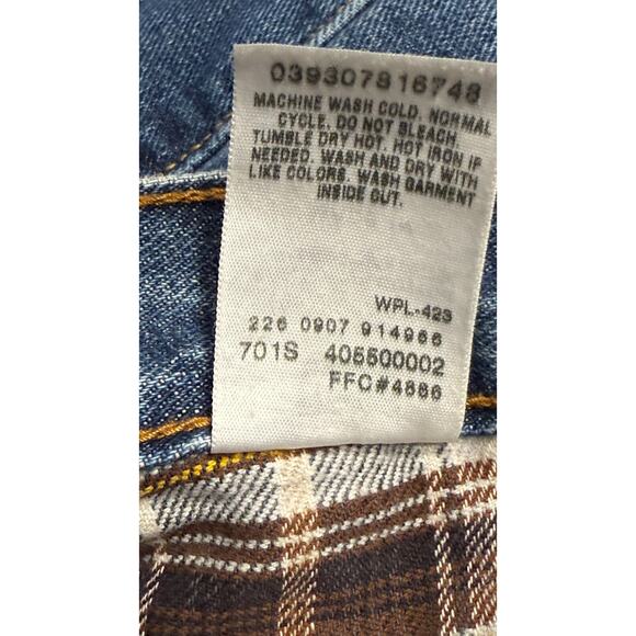 Levis 550 Flannel Lined Blue Jeans Men's 40 x 30‎ Red Tag - Picture 9 of 10